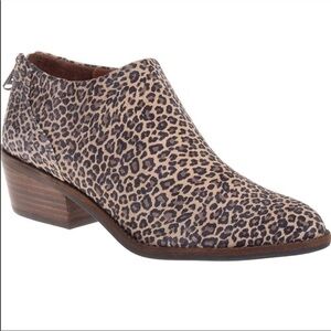 Lucky Brand Leopard Print Ankle Booties